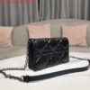 Dior S5135 Caro Macrocannage Pouch Black Quilted Macrocannage Calfskin