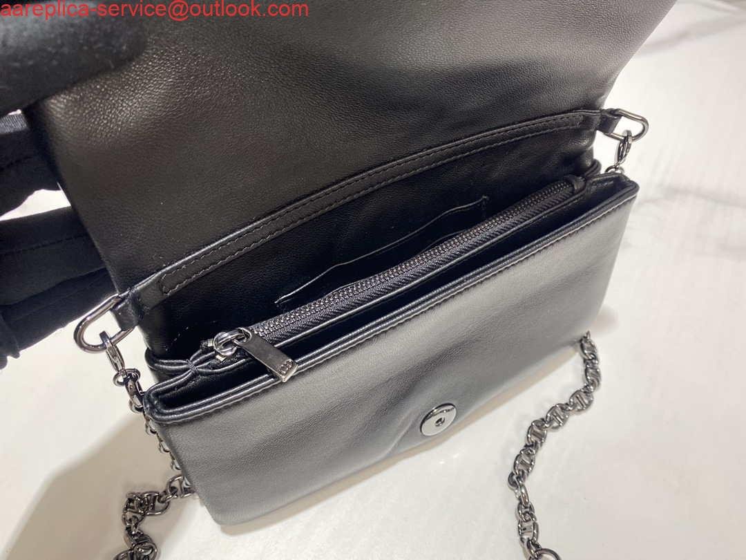 Dior S5135 Caro Macrocannage Pouch Black Quilted Macrocannage Calfskin