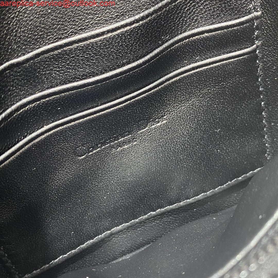 Dior S5135 Caro Macrocannage Pouch Black Quilted Macrocannage Calfskin