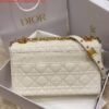 Replica Dior Medium Caro Bag Calfskin M9242 White