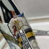 Replica Dior S5555 Mini Dior Book Tote Phone Bag White multicolor Deer embroidery S1105