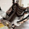 Dior S5555 Mini Dior Book Tote Phone Bag Nude multicolor embroidery S1104