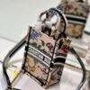 Dior S5555 Mini Dior Book Tote Phone Bag Pink multicolor embroidery S1103