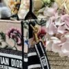 Dior S5555 Mini Dior Book Tote Phone Bag Pink multicolor embroidery S1103