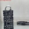 Replica Dior S5555 Mini Dior Book Tote Phone Bag Blue Toile de Jouy Reverse Embroidery