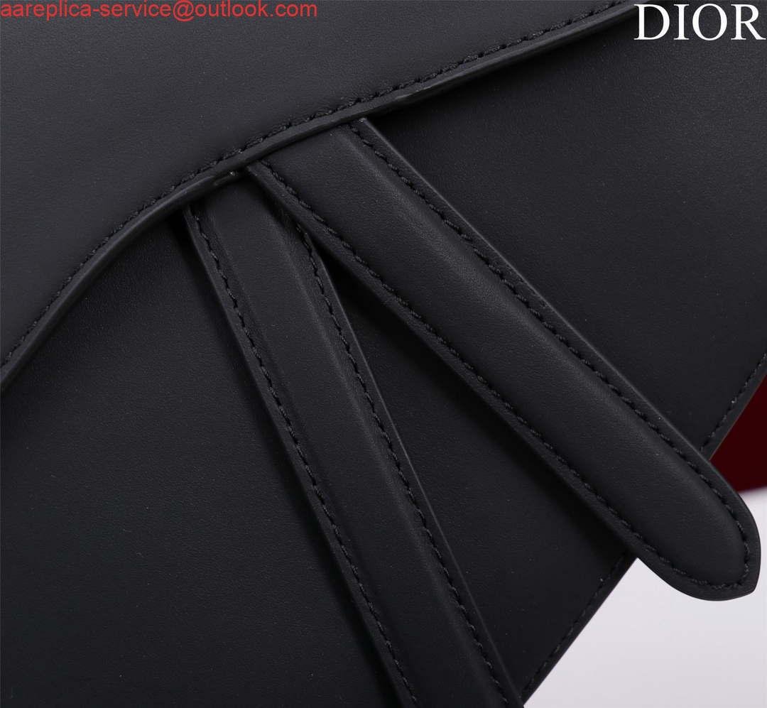 Dior M0455 Saddle Bag With Strap Black Ultramatte Calfskin Black Hardware