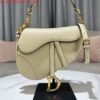 Dior M0455 Saddle Bag With Strap Apricot Grained Calfskin