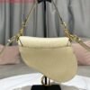 Dior M0455 Saddle Bag With Strap Apricot Grained Calfskin