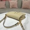 Dior M0455 Saddle Bag With Strap Apricot Grained Calfskin