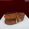 Dior M0455 Saddle Bag With Strap Brown Grained Calfskin