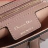 Dior M0455 Saddle Bag With Strap Pink Grained Calfskin