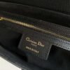 Dior M0455 Saddle Bag With Strap Black Grained Calfskin