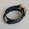 Dior M0455 Saddle Bag With Strap Black Grained Calfskin