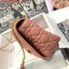 Dior Large Caro Bag M9243 Calfskin Pink Gold