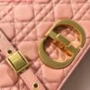 Dior Large Caro Bag M9243 Calfskin Pink Gold