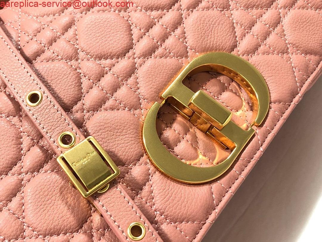 Dior Large Caro Bag M9243 Calfskin Pink Gold
