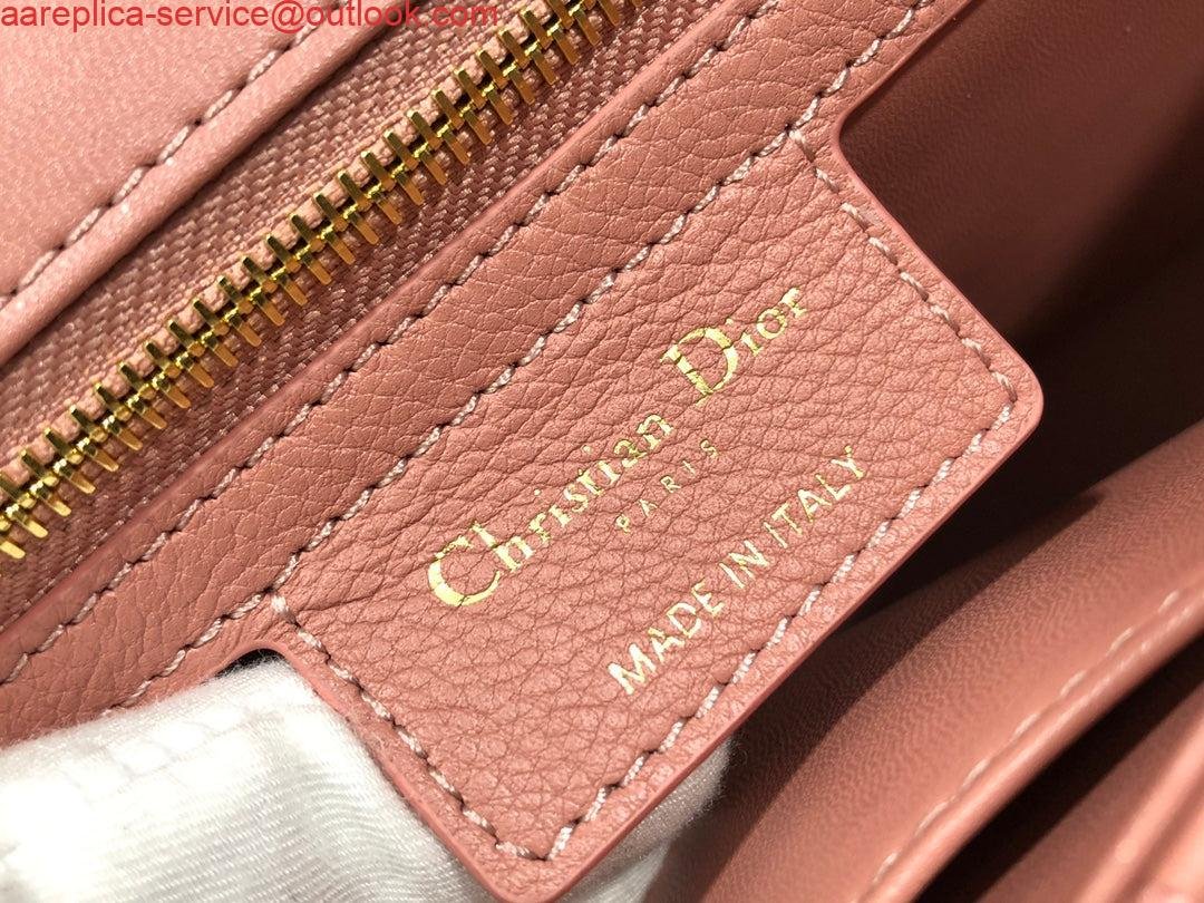 Dior Large Caro Bag M9243 Calfskin Pink Gold
