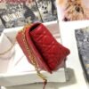 Dior M9243 Large Caro Bag Calfskin Red Gold