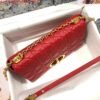 Dior M9243 Large Caro Bag Calfskin Red Gold