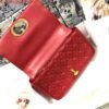 Dior M9243 Large Caro Bag Calfskin Red Gold