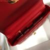 Dior M9243 Large Caro Bag Calfskin Red Gold