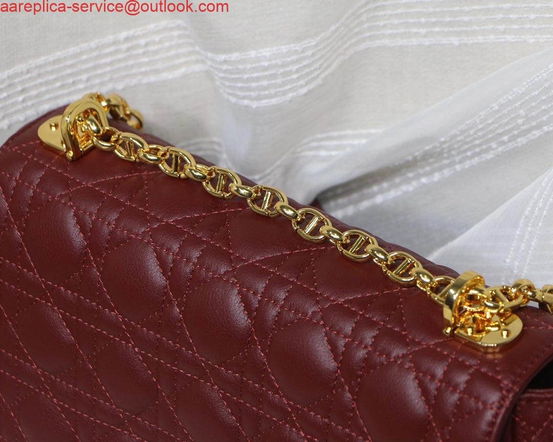 Replica Dior M9243 Large Caro Bag Calfskin Red