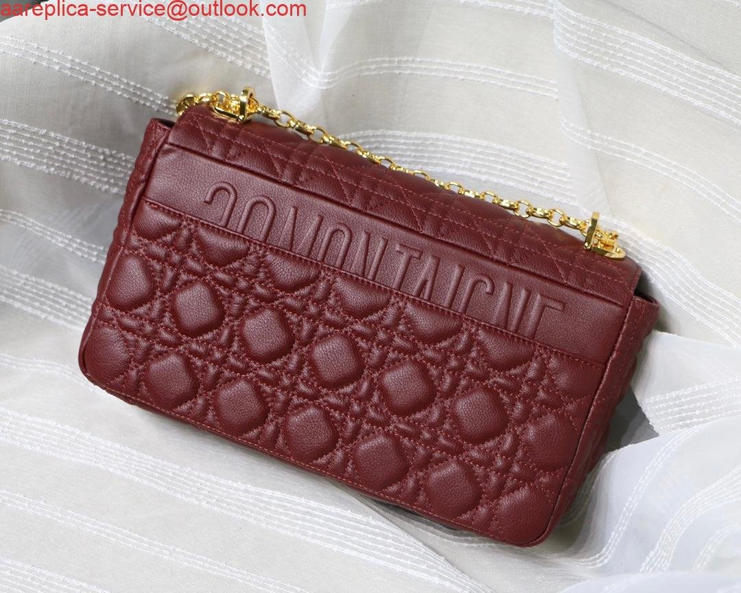 Replica Dior M9243 Large Caro Bag Calfskin Red