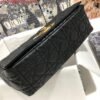 Replica Dio rM9243 Large Caro Bag Calfskin black logo gold