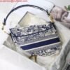 Dior Saddle Bag M0446 Blue Toile de Jouy Embroidery