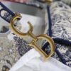 Dior Saddle Bag M0446 Blue Toile de Jouy Embroidery