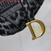 Dior Saddle Bag M0446 Gray Mizza Embroidery