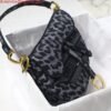 Dior Saddle Bag M0446 Gray Mizza Embroidery
