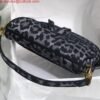 Dior Saddle Bag M0446 Gray Mizza Embroidery