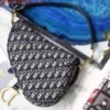 Dior Saddle Bag M0446 Blue Dior Oblique Jacquard