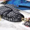 Dior Saddle Bag M0446 Blue Dior Oblique Jacquard