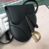 Replica Dior Saddle Belt Bag S5632 Black Goat leather