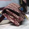 Dior Saddle Belt Bag S5619 Red Dior Oblique Jacquard