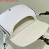 Replica Dior Bobby Bag Medium Perforated M9319 white calfskin with Dior Oblique motif