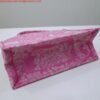 Dior M1296 Book Tote Medium Neon pink Toile de Jouy Reverse Embroidery