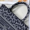 Replica Dior M1265 Small Book Tote Gray Multicolor Mizza Embroidery