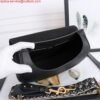 Replica Dior M9320 Large Bobby Bag Black Grained Calfskin with Blue Dior Oblique Strap