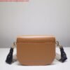 Replica Dior M9320 Large Bobby Bag Tan Box Calfskin with Blue Oblique Strap