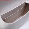 Replica Dior M9320 Large Bobby Bag white Box Calfskin with Blue Oblique Strap