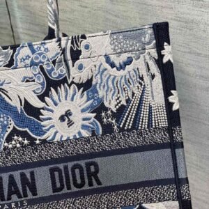 Dior Saddle Belt Bag S5632 Blue Dior Oblique Jacquard