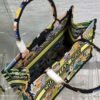 Dior M1296 Medium Book Tote Black Multicolor Zodiac Fantastico Embroidery
