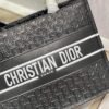Dior M1296 Medium Book Tote Black Perforated and Embossed Oblique Calfskin