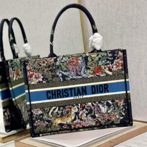 Dior Saddle Belt Bag S5632 Blue Dior Oblique Jacquard