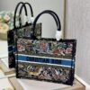 Dior M1296 Medium Book Tote D-Constellation embroidery in shades of blue