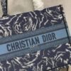 Dior M1296 Medium Book Tote Blue Roses embroidery