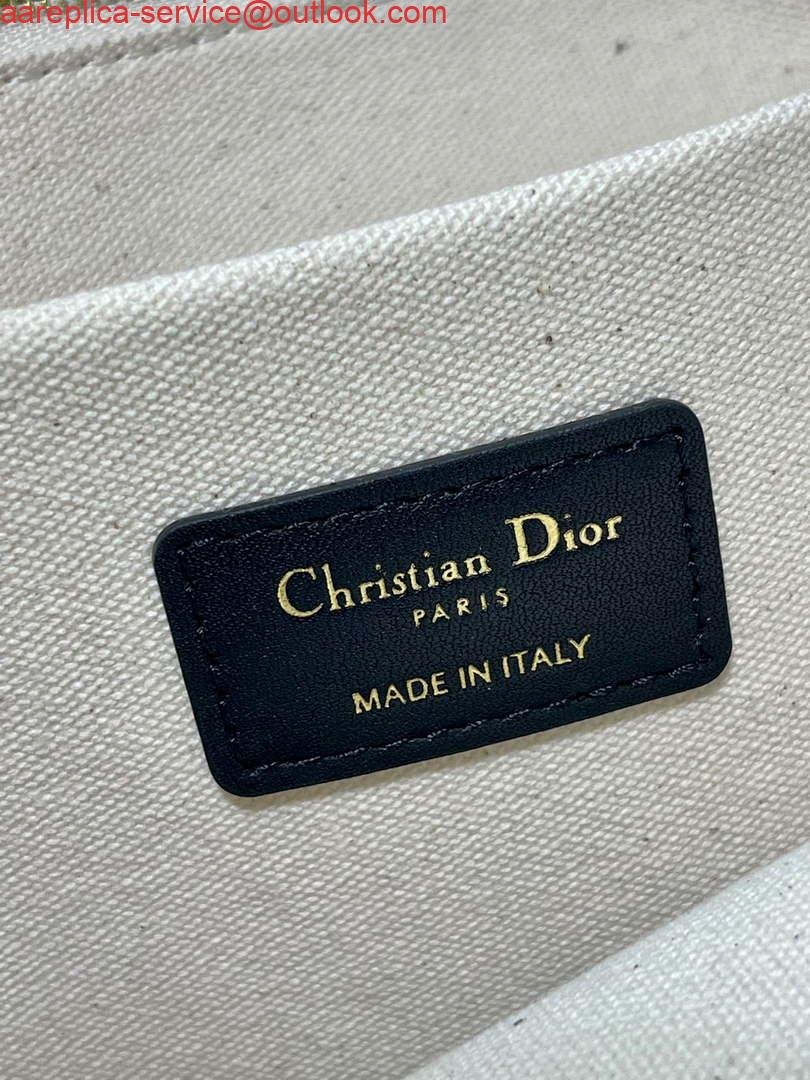 Replica Dior M1286 Large Book Tote Black Perforated and Embossed Oblique Calfskin